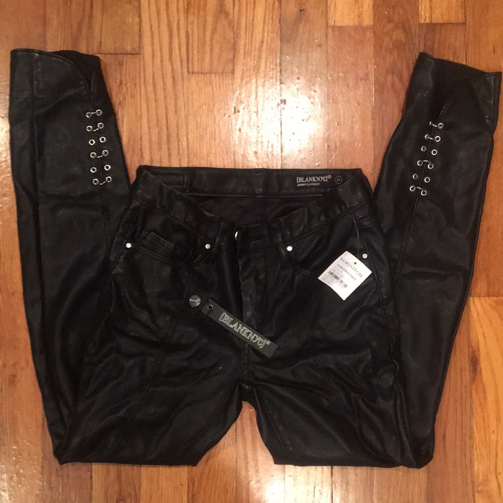 🆕 Faux Leather Pants - Picture 2 of 5